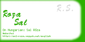 roza sal business card
